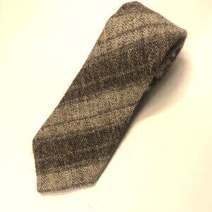 Pure new wool tie Beige/ Brown The National Trust